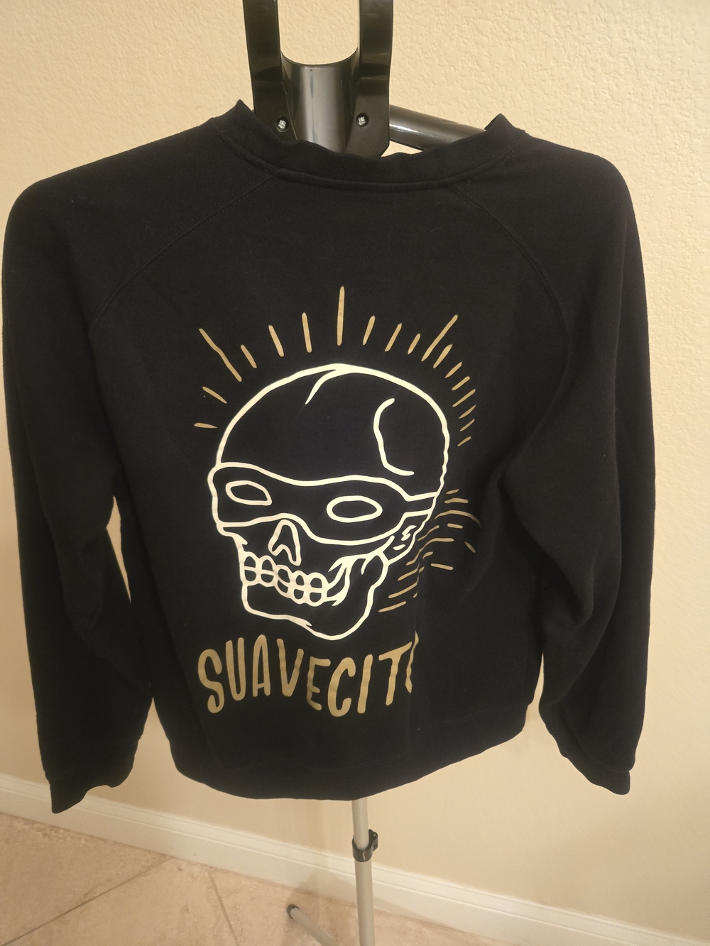 Suavecito Black Graphic Skull Sweatshirt